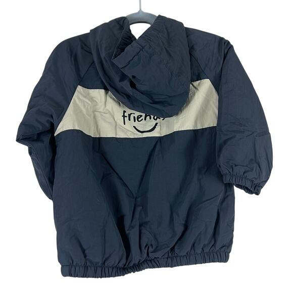 Zara Kids Black and Beige Colorblock Rain Jacket - Picture 4 of 6